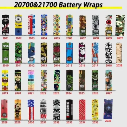 21700/20700 Battery Wraps