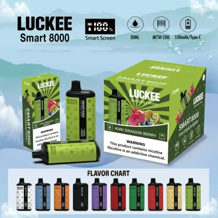 Smart 8000 puffs Disposable with Battery and E-Liquid Indicator Screen