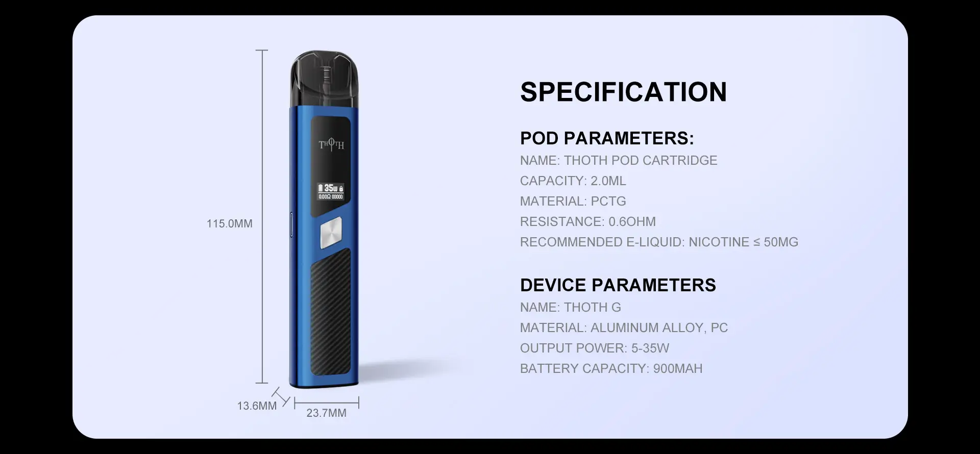 Kumiho THOTH G Pod System Kit