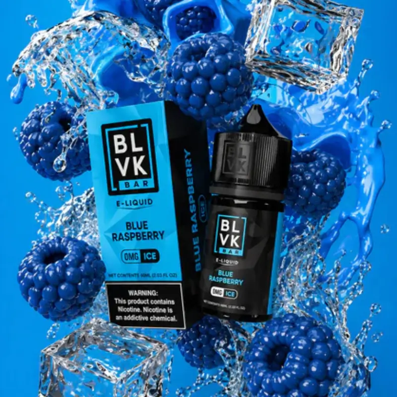 Blue Raspberry Ice By BLVK Bar Salt Nic Salt 30mL