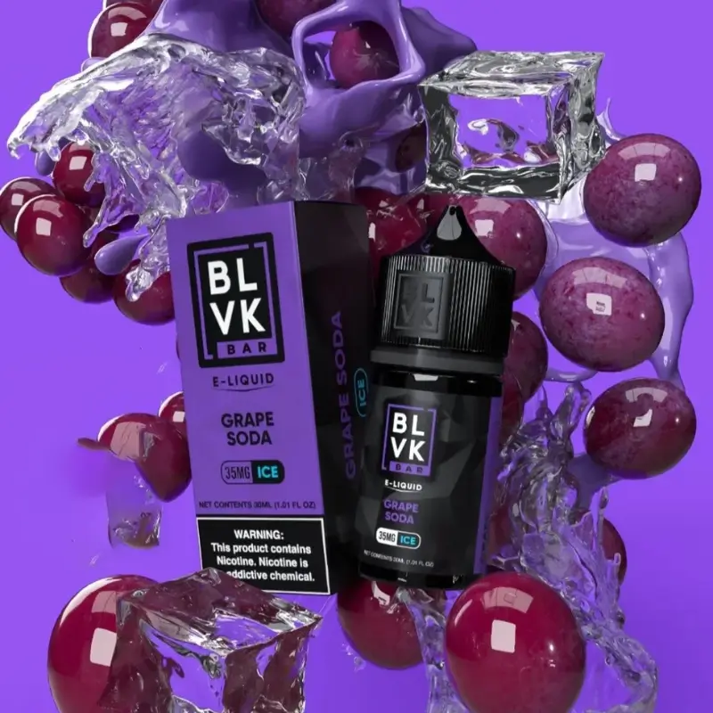 Grape Soda Ice By BLVK Bar Salt Nic Salt 30mL