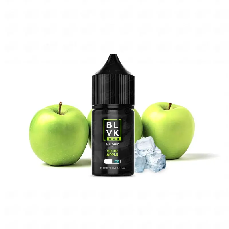 Sour Apple Ice By BLVK Bar Salt Nic Salt 30mL