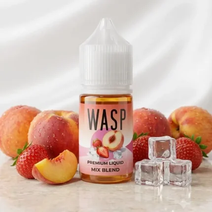 Wasp Strawberry Peach Ice By Oumier – 30ml Nic Salt